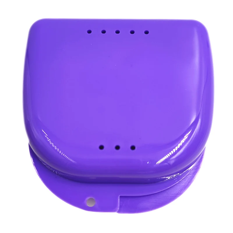 50pcs Denture Tray Box Dental Orthodontic Retainer Box Case Plastic Teeth Container Denture Box False Teeth Protective Case