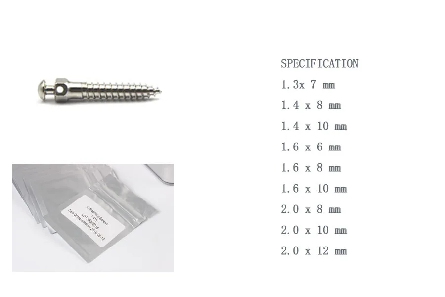 Dental Orthodontic Matching Tool Micro Screw Driver for Self Drilling Tool Dentist Tools Diameter 1.6mm 1.8mm