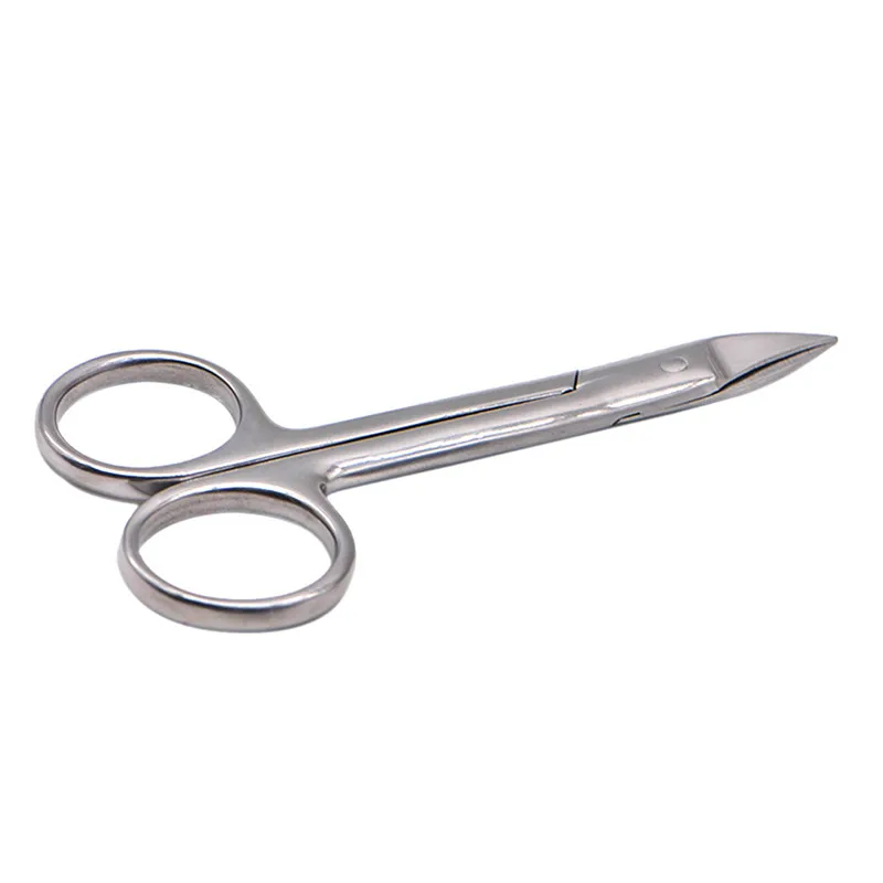 Medical Surgical Dental Crown Scissors Stainless Steel Tissue Tool Straight Curved Head 12.5CM