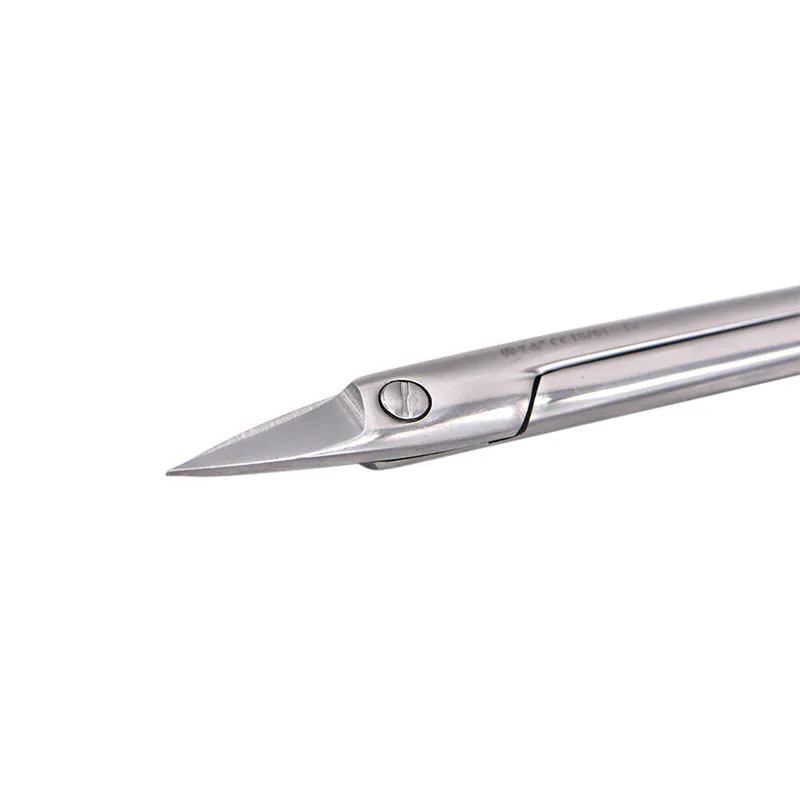 Medical Surgical Dental Crown Scissors Stainless Steel Tissue Tool Straight Curved Head 12.5CM