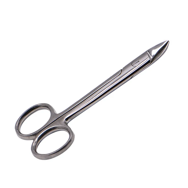 Medical Surgical Dental Crown Scissors Stainless Steel Tissue Tool Straight Curved Head 12.5CM