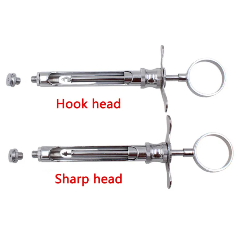 Dental Syringe Stainless Steel Dentistry Surgical Instrument With Head Dental Teeth Care Dental Anesthesia Aspirating Syringe