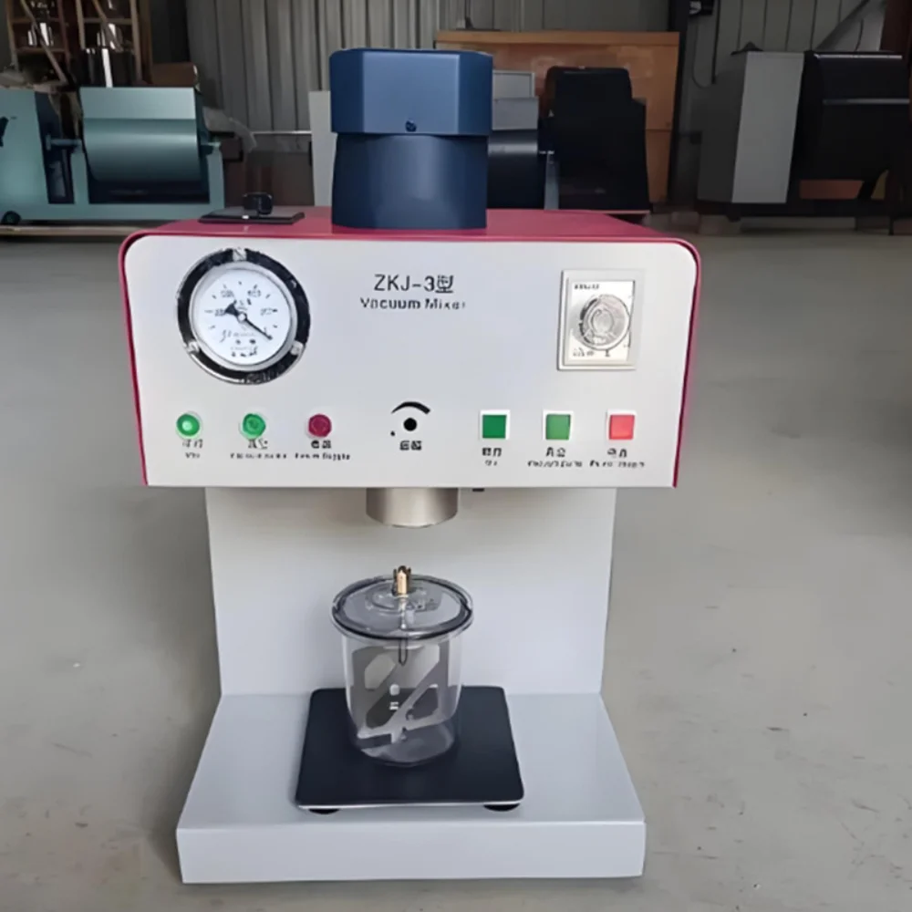 AG Dental Vacuum Mixer - Dental Lab Equipment Lab Compact Gypsum Stirrer with Vacuum Pump & Mixing Cup for Bubble-Free Casts