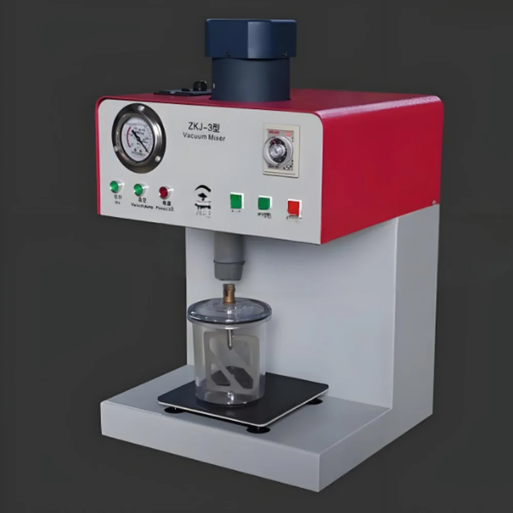 AG Dental Vacuum Mixer - Dental Lab Equipment Lab Compact Gypsum Stirrer with Vacuum Pump & Mixing Cup for Bubble-Free Casts
