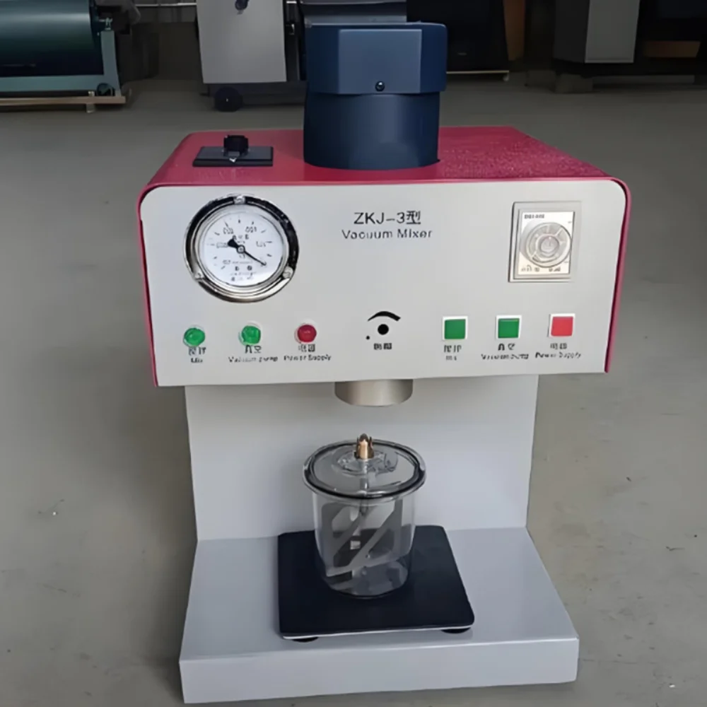 AG Dental Vacuum Mixer - Dental Lab Equipment Lab Compact Gypsum Stirrer with Vacuum Pump & Mixing Cup for Bubble-Free Casts