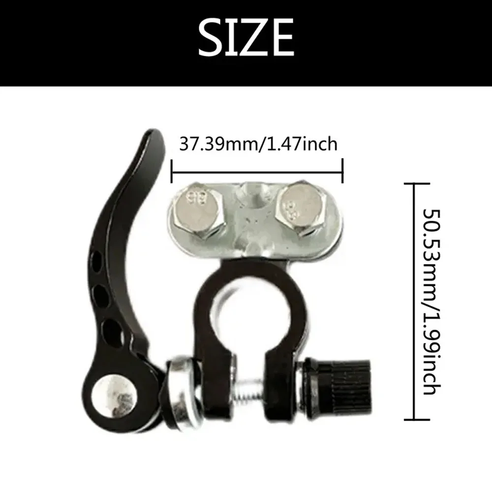 2Pcs Car Battery Terminal Connectors Quick Release Disconnect 12V 24V Positive Negative Battery Cable Ends for SAE/JIS Type Car