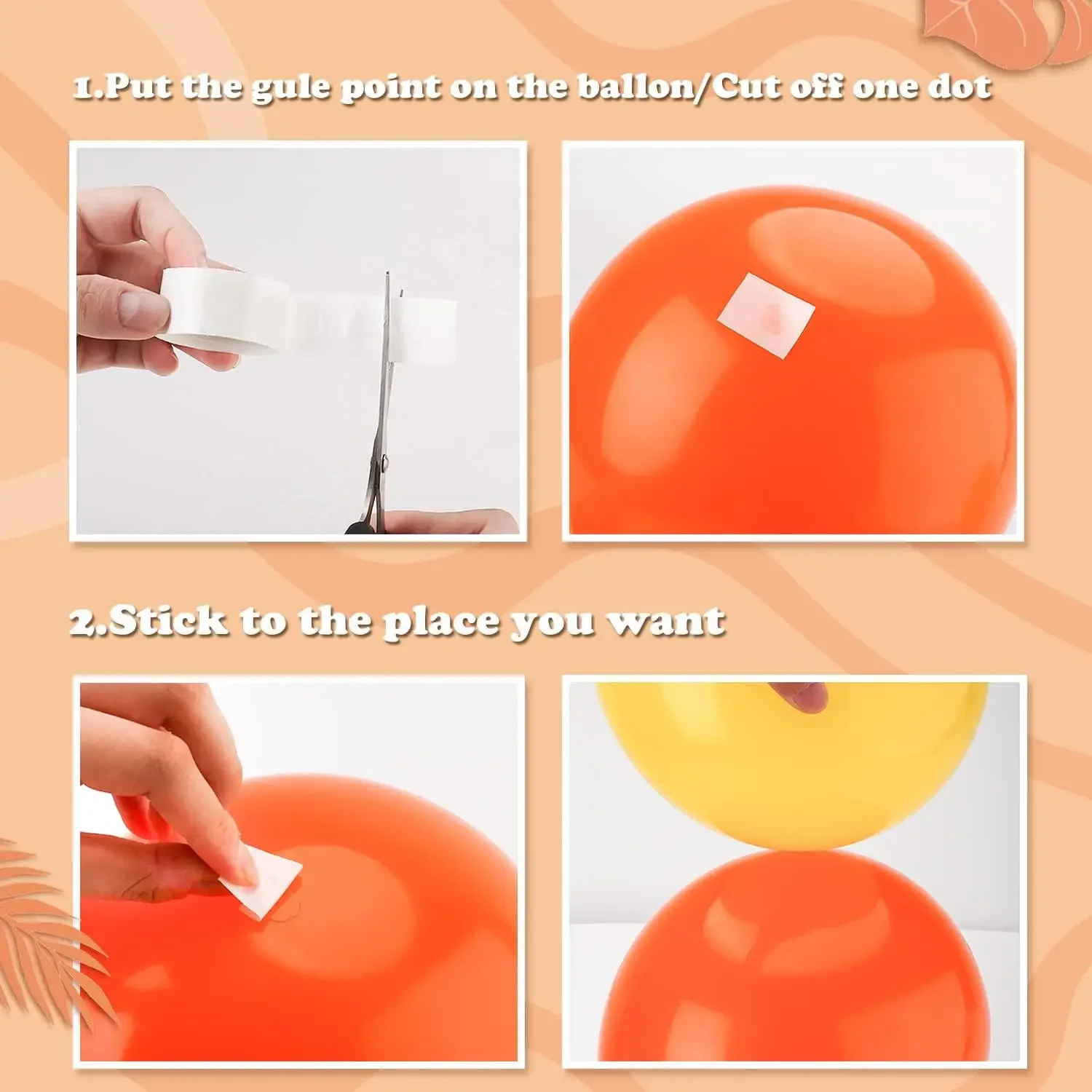 Double Sided Clear Sticky Point Tape Balloon Glue Dot Adhesive Birthday Wedding Party Balloons Glue Sticker Photoes Stand Arch