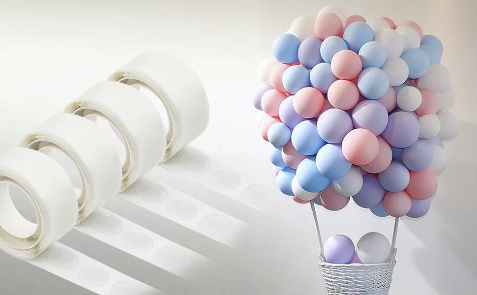 Double Sided Clear Sticky Point Tape Balloon Glue Dot Adhesive Birthday Wedding Party Balloons Glue Sticker Photoes Stand Arch