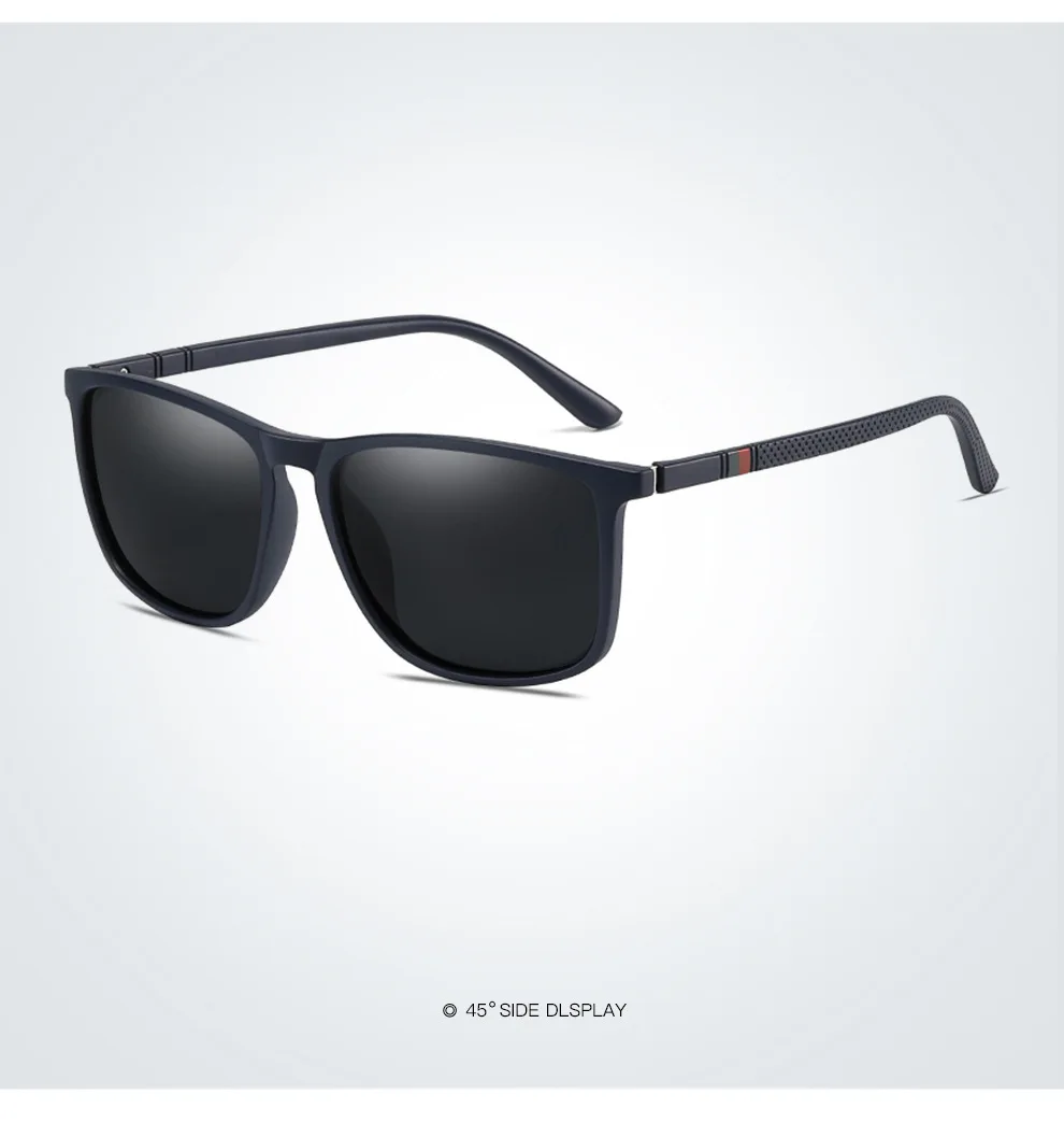 Fashion Square Polarized Sunglasses man Driving Fishing Luxury Brand Designer UV400 Eyewear