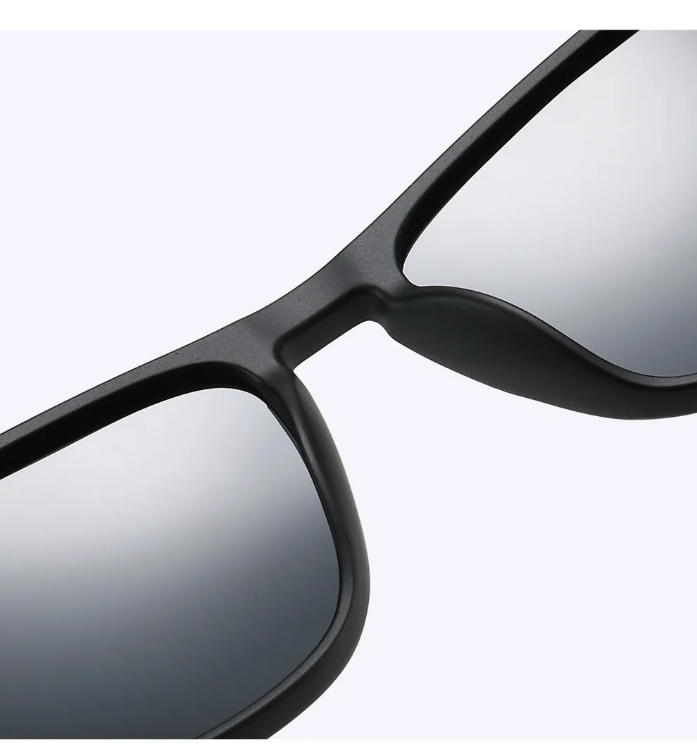 Fashion Square Polarized Sunglasses man Driving Fishing Luxury Brand Designer UV400 Eyewear