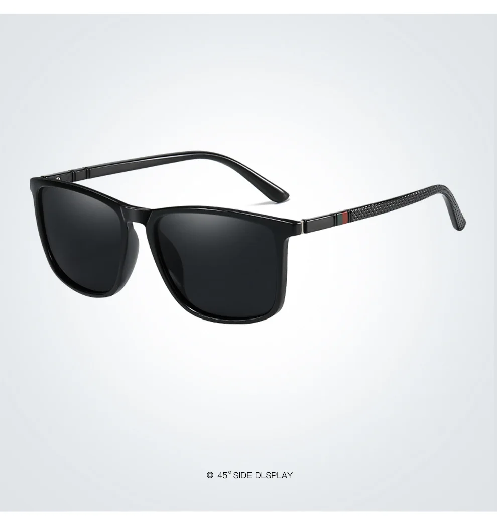 Fashion Square Polarized Sunglasses man Driving Fishing Luxury Brand Designer UV400 Eyewear