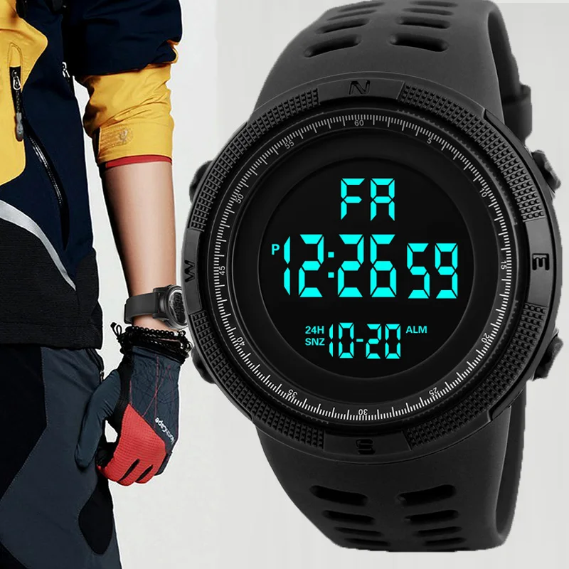 Electronic Watch For Men's Military Sports Watches Luminous Multifunction LED Digital Wristwatch for Man Kids Boy Student Teen