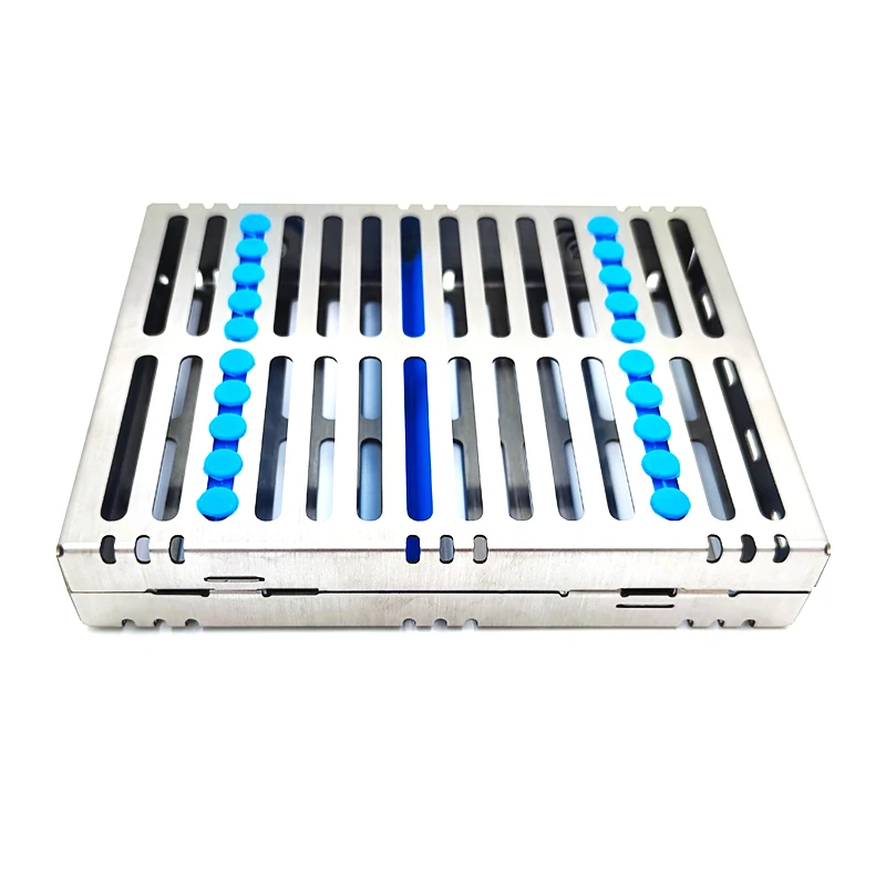 Dental Sterilization Rack Surgical Autoclavable Sterilization Box Dental Cassette File Burs Disinfection Tray Dentist Tools