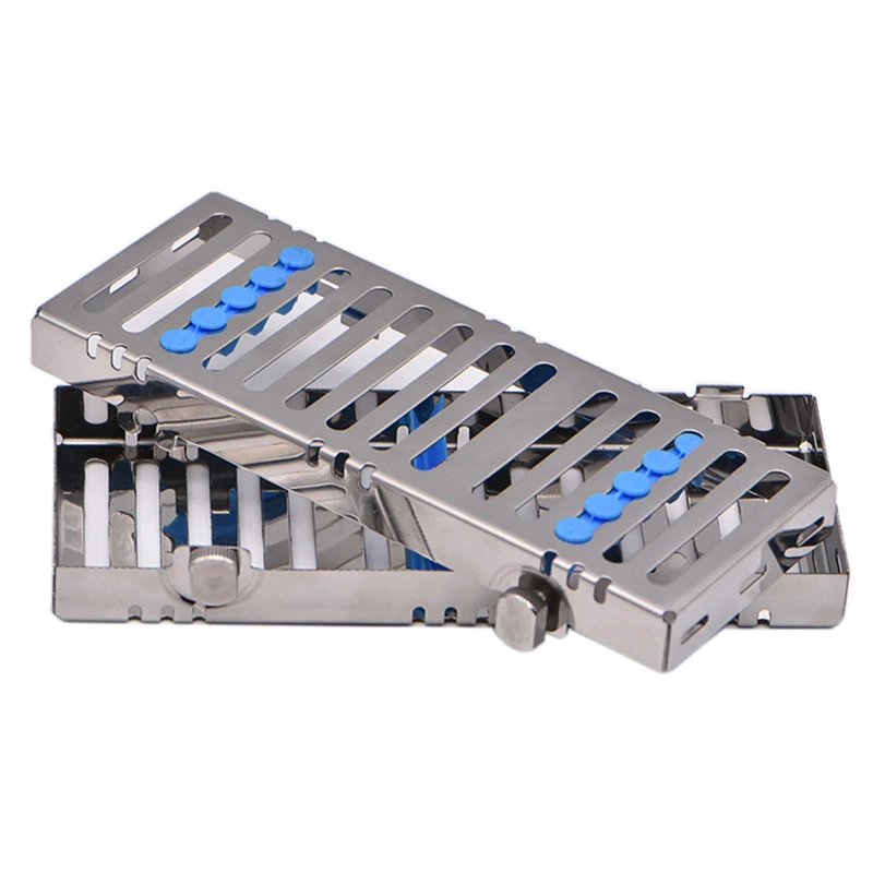 Dental Sterilization Rack Surgical Autoclavable Sterilization Box Dental Cassette File Burs Disinfection Tray Dentist Tools
