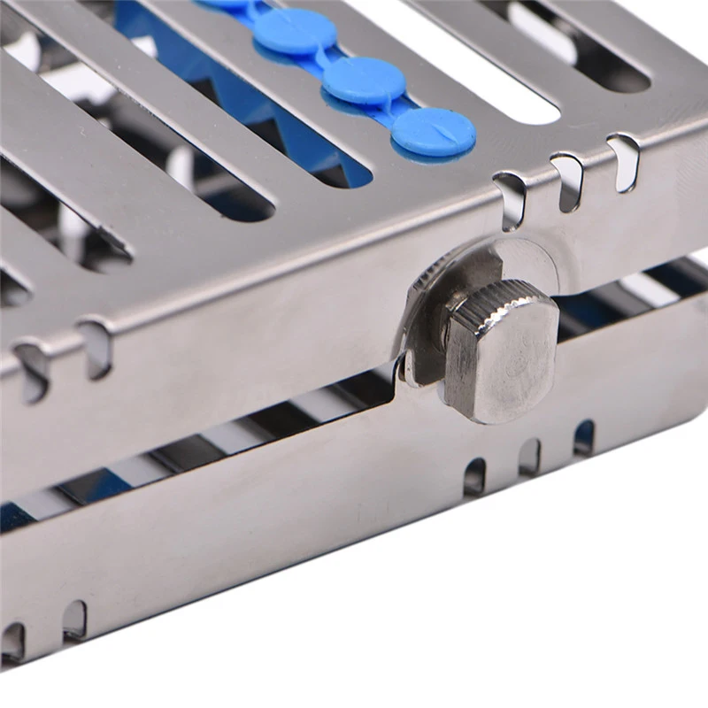Dental Sterilization Rack Surgical Autoclavable Sterilization Box Dental Cassette File Burs Disinfection Tray Dentist Tools