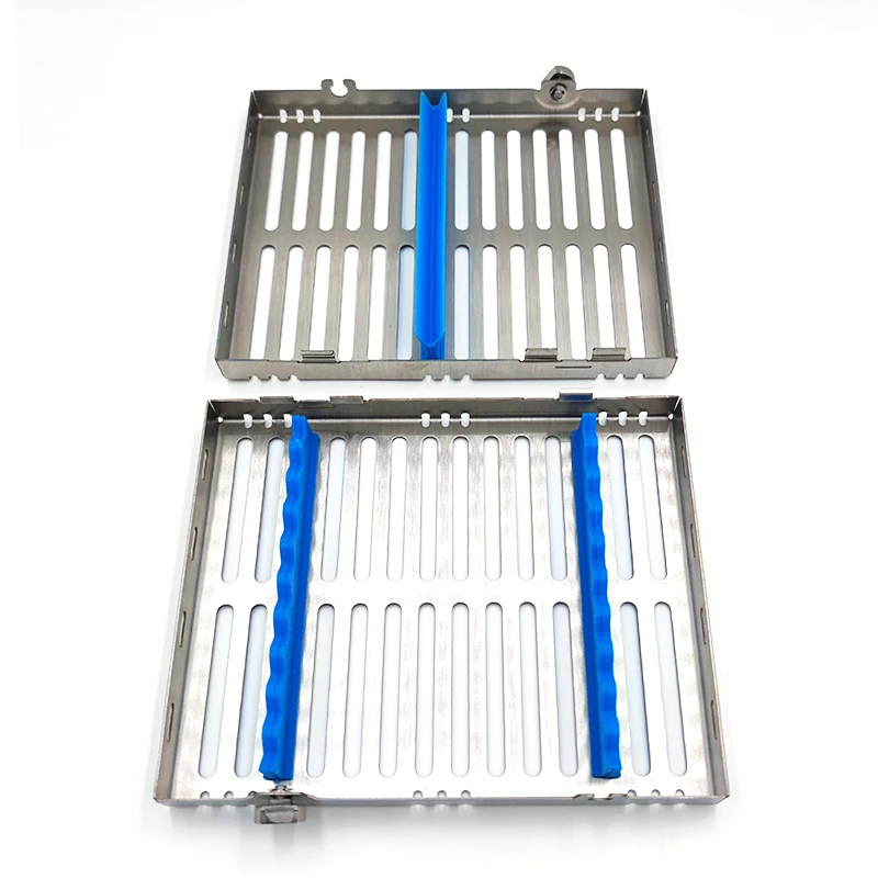 Dental Sterilization Rack Surgical Autoclavable Sterilization Box Dental Cassette File Burs Disinfection Tray Dentist Tools