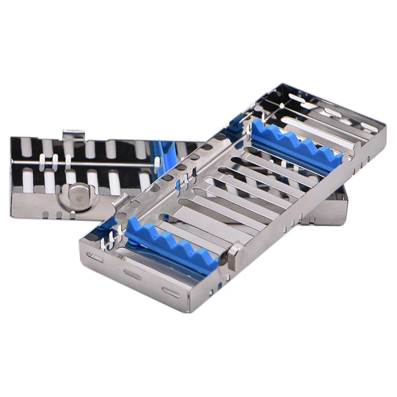 Dental Sterilization Rack Surgical Autoclavable Sterilization Box Dental Cassette File Burs Disinfection Tray Dentist Tools