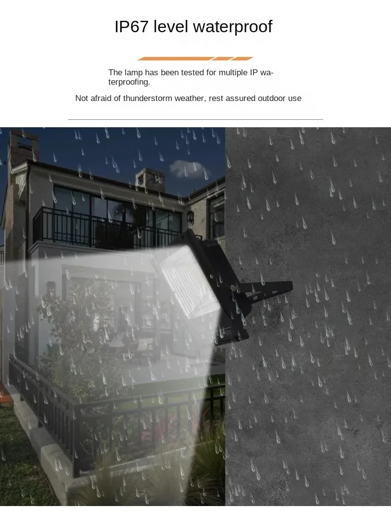 JVEE 30W 1000mAh Solar Flood Lights Remote Control Powered Spotlight Outdoor Waterproof IP67 Villa Street Lamp Adjustable Angle