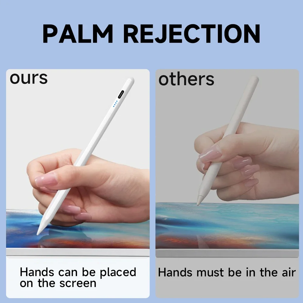 For Apple Pencil 2 1 With Palm Rejection Tilt Sensitivity Stylus Pen For 2018-2026 IPad 6/7/8/9/10, Mini 5/6,Air3/4/5, Pro 11/12
