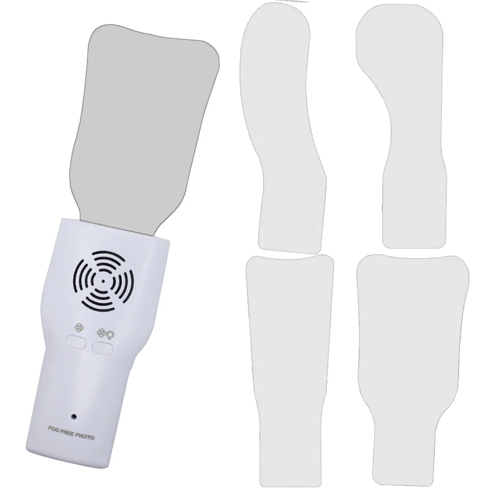 AG Dental Anti-Fog Mirrors Set Fog Free Intraoral Photography Stainless Steel Mirror with LED Light Orthodontic Reflectors