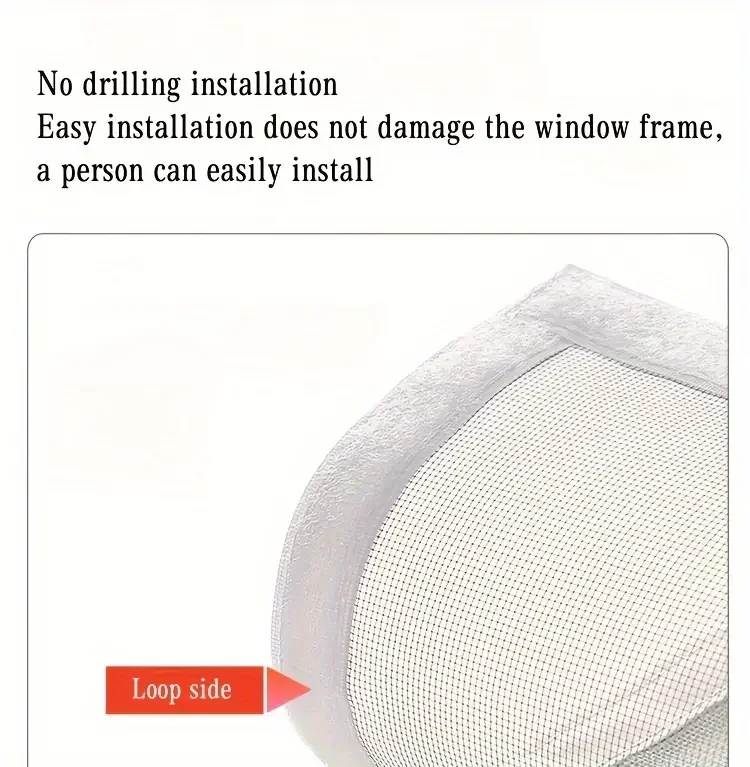 Summer mosquito proof door and window screens, available in various sizes (white)