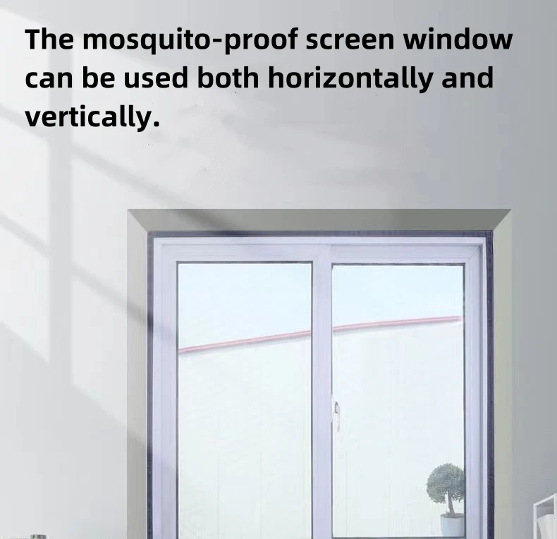 Summer mosquito proof door and window screens, available in various sizes (white)