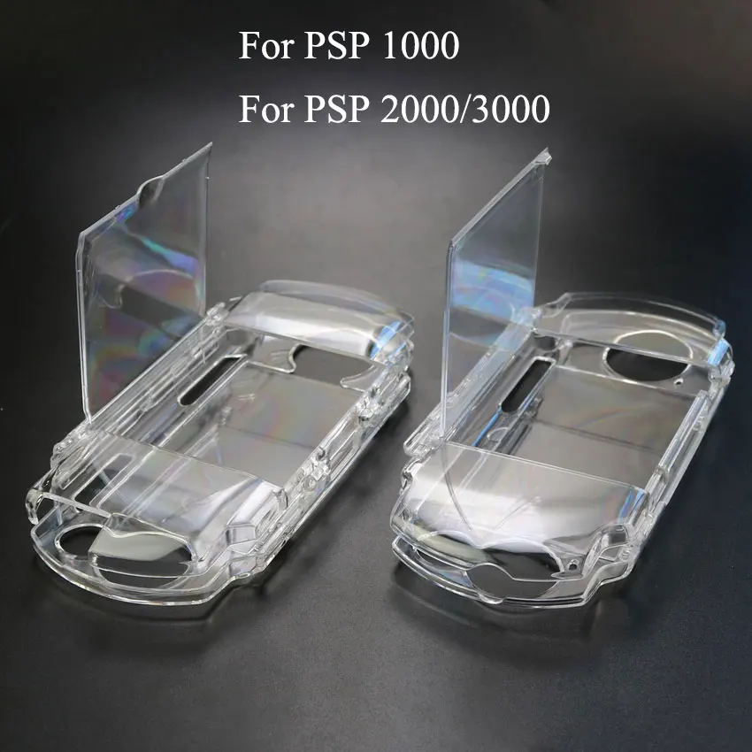 YuXi Clear Hard Carry Cover Crystal Case For PSP 1000 2000 3000 Transparent Protective Shell For PSV 2000 1000