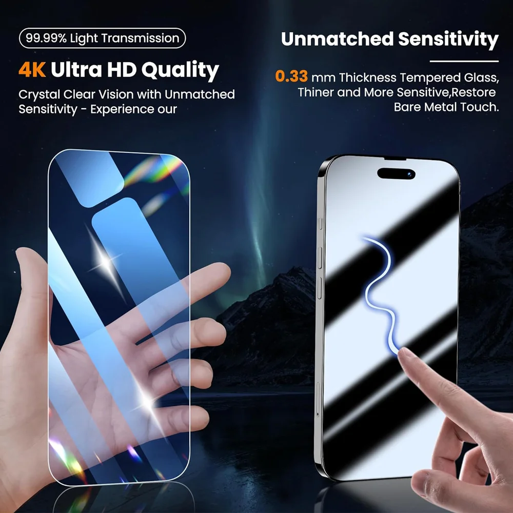 Screen Protection For iPhone 16 15 17 18 14 13 12 11 Pro Max Tempered Glass iPhone 15 Pro Camera Lens Film iPhone 16 Plus 13 Min