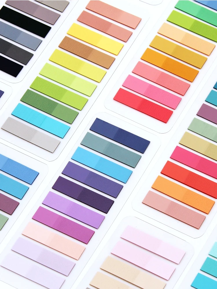 2400S Transparent Colorful Index Creative Memo Pads Office School Stationery Self-Adhesive Stickers Sticky Note Pads