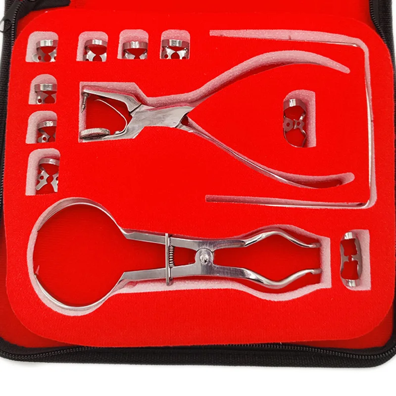 Dental Dam Hole Puncher Pliers for Dentist Perforator Rubber Orthodontic Tools Dam Clip