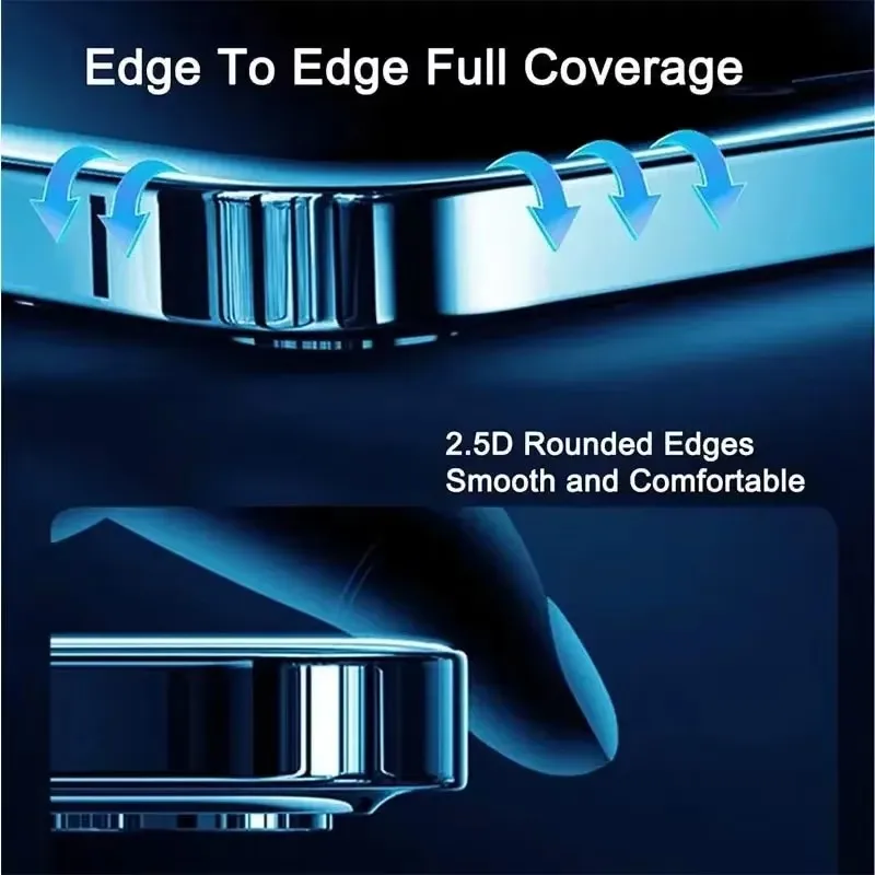 1-5PCS Anti-Spy Glass for iPhone 15 14 13 12 11 Pro Max Mini X XS XR 7 8 6 Plus Privacy Screen Protector For iPhone 17 16 17Air