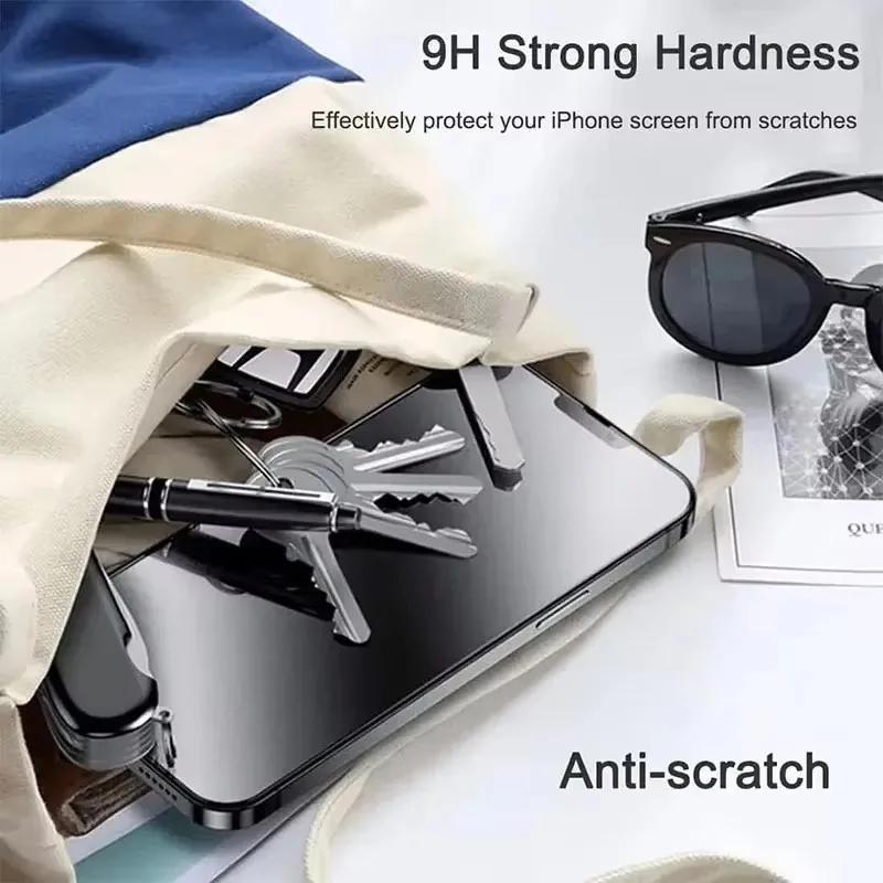 1-5PCS Anti-Spy Glass for iPhone 15 14 13 12 11 Pro Max Mini X XS XR 7 8 6 Plus Privacy Screen Protector For iPhone 17 16 17Air