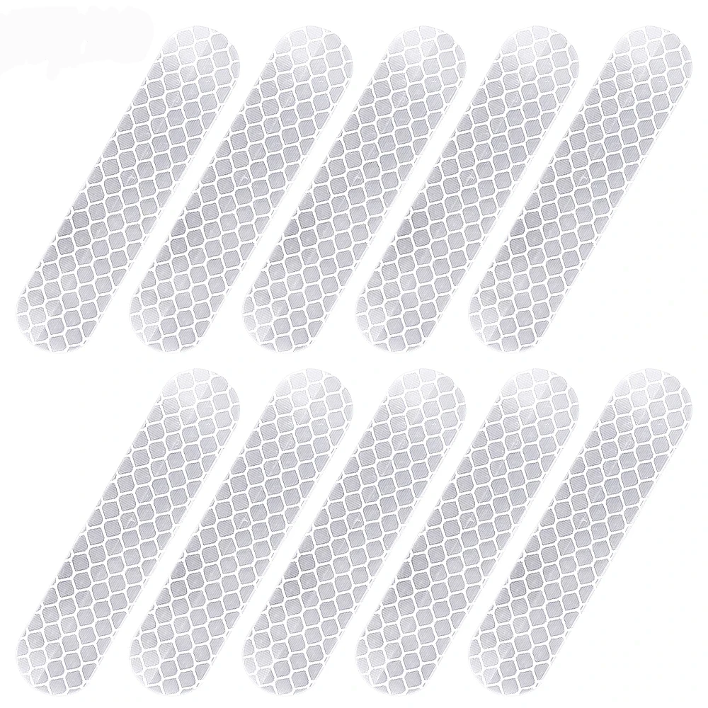 10-100Pcs Motorcycle Helmet Warning Reflective Stickers Night Safety Driving Decorative Strips Sticker Bicycle Moto Car Decals
