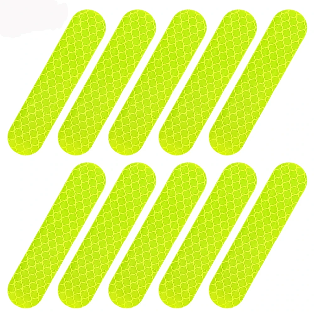 10-100Pcs Motorcycle Helmet Warning Reflective Stickers Night Safety Driving Decorative Strips Sticker Bicycle Moto Car Decals