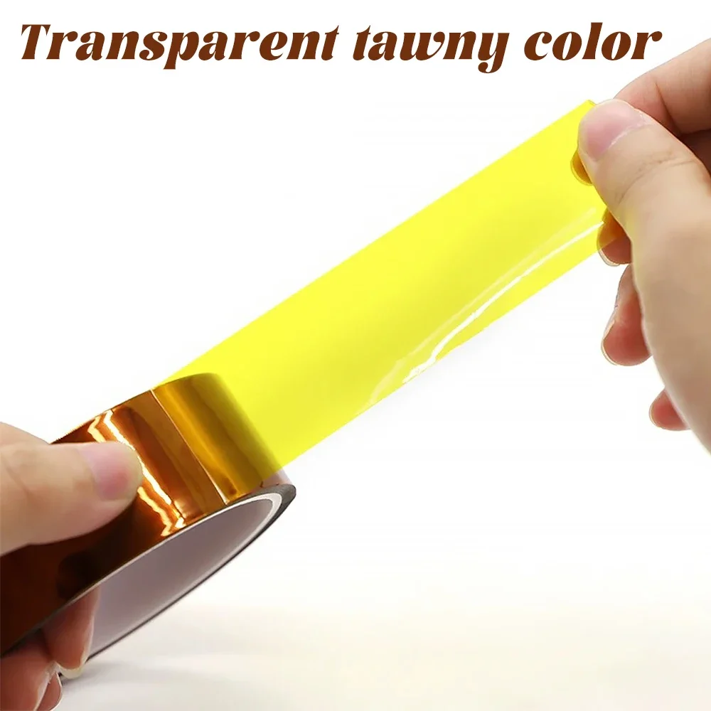 Kapton Tape Polyimide 5-40mm Adhesive Insulating Adhesive Tape Каптоновый Скотч Heat Tape for Board Protection