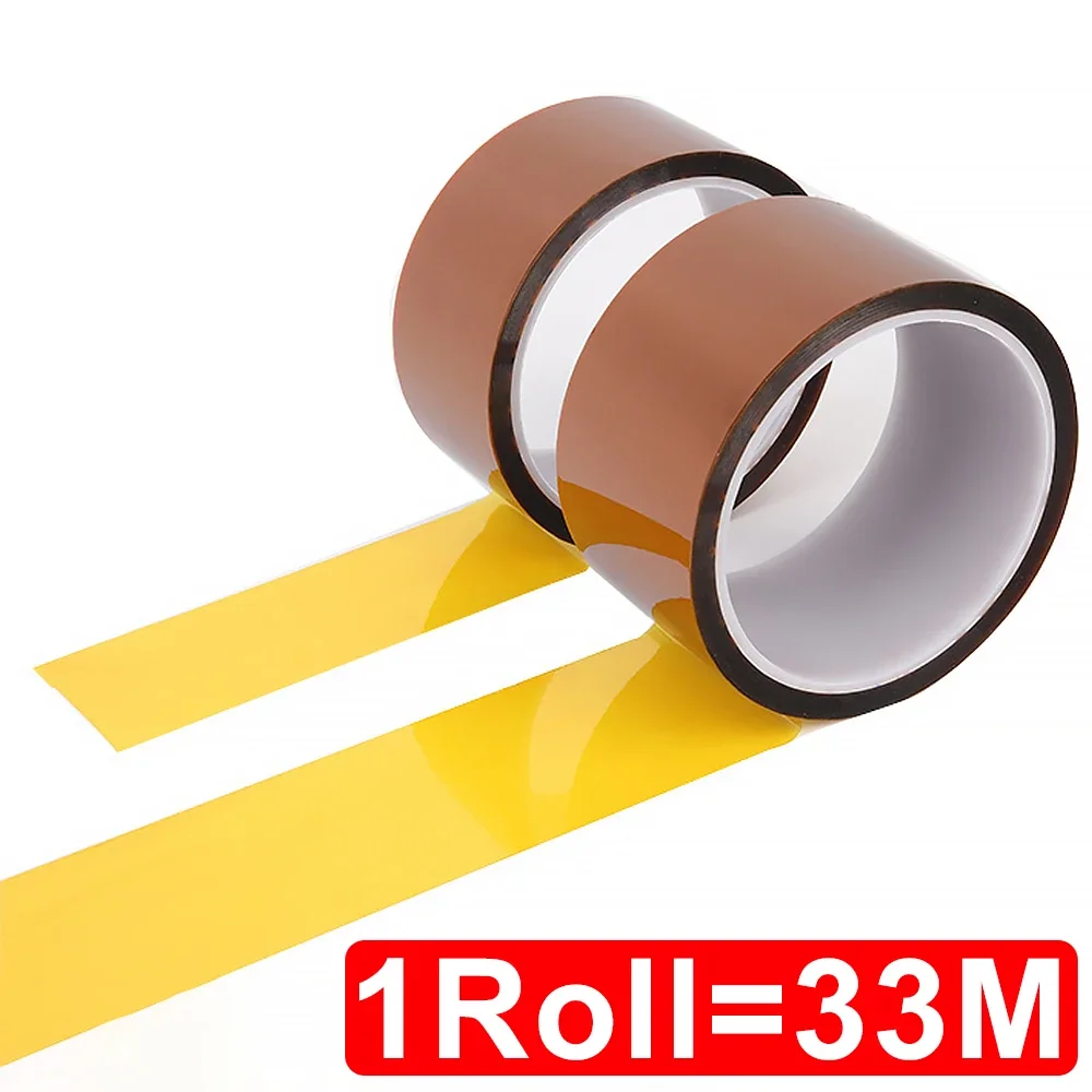 Kapton Tape Polyimide 5-40mm Adhesive Insulating Adhesive Tape Каптоновый Скотч Heat Tape for Board Protection