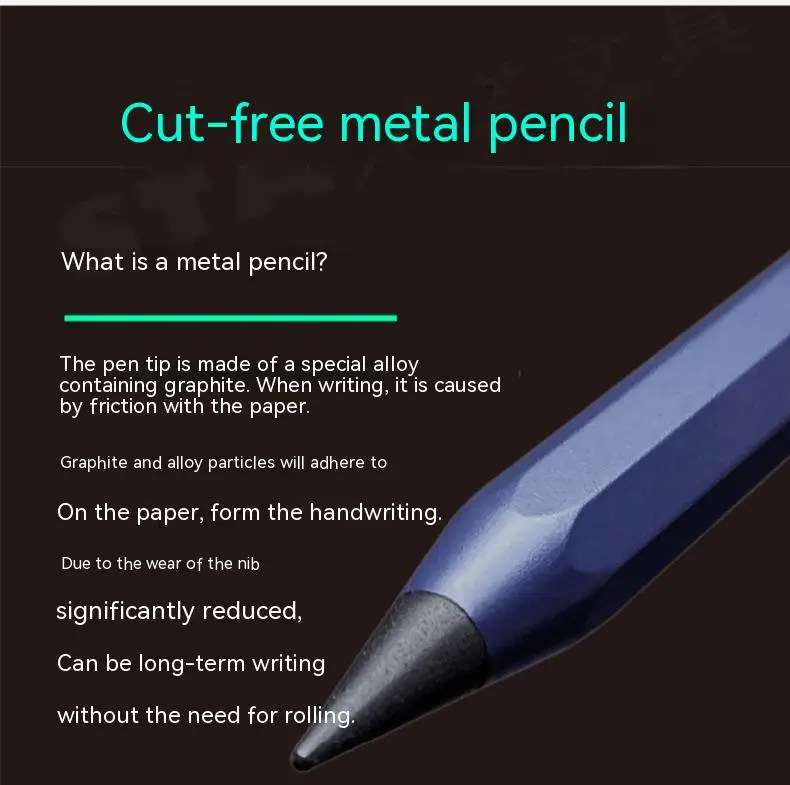 Metal Eternal No Ink Pen, Magic Pencils, New Technology, Unlimited Writing, Painting Supplies, Novelty Gifts, Stationery