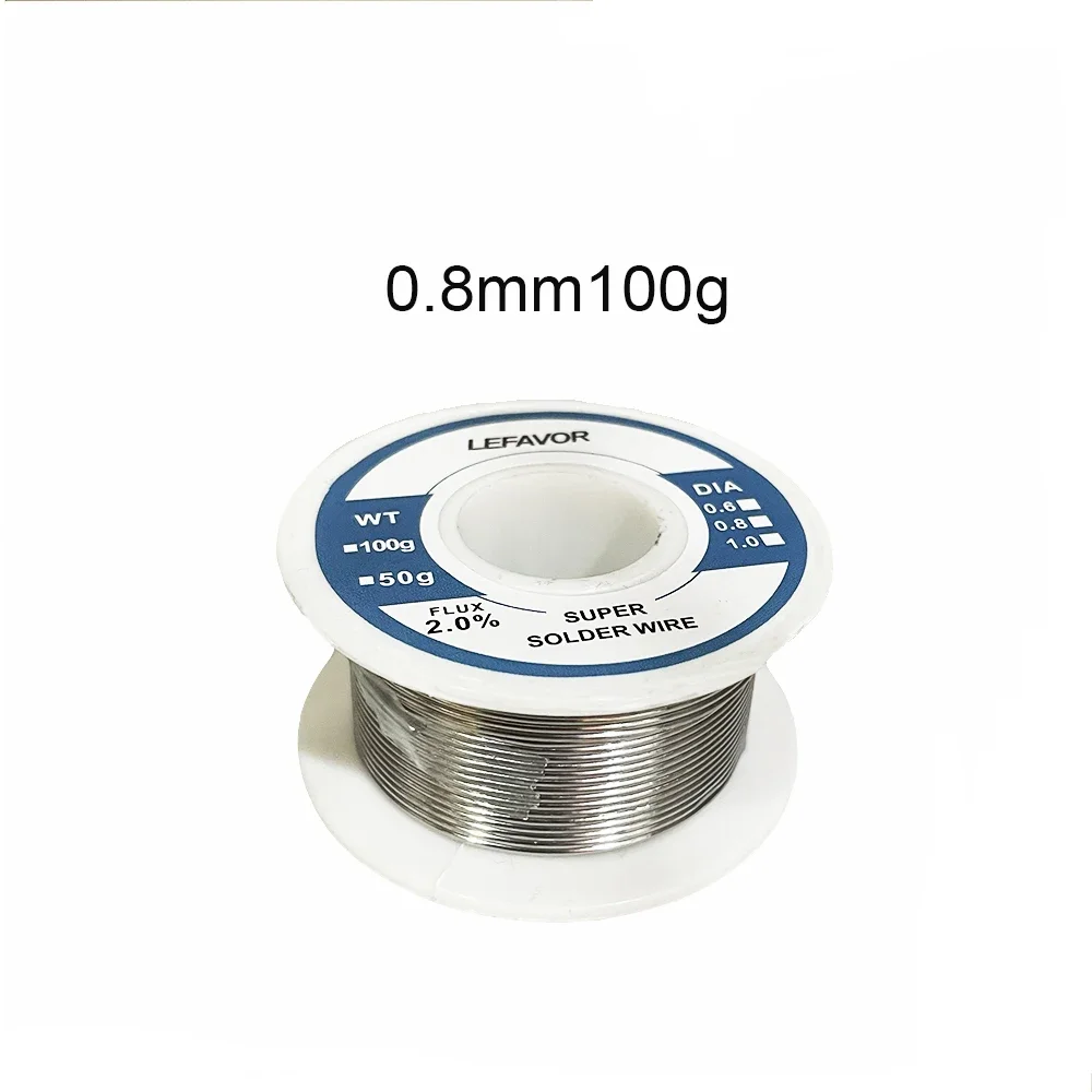 0.8mm 1.0mm 20g 50g 100g Soldering Tin Wire Tin Melt Rosin Core Solder Soldering Wire Roll No-clean FLUX 2.0%