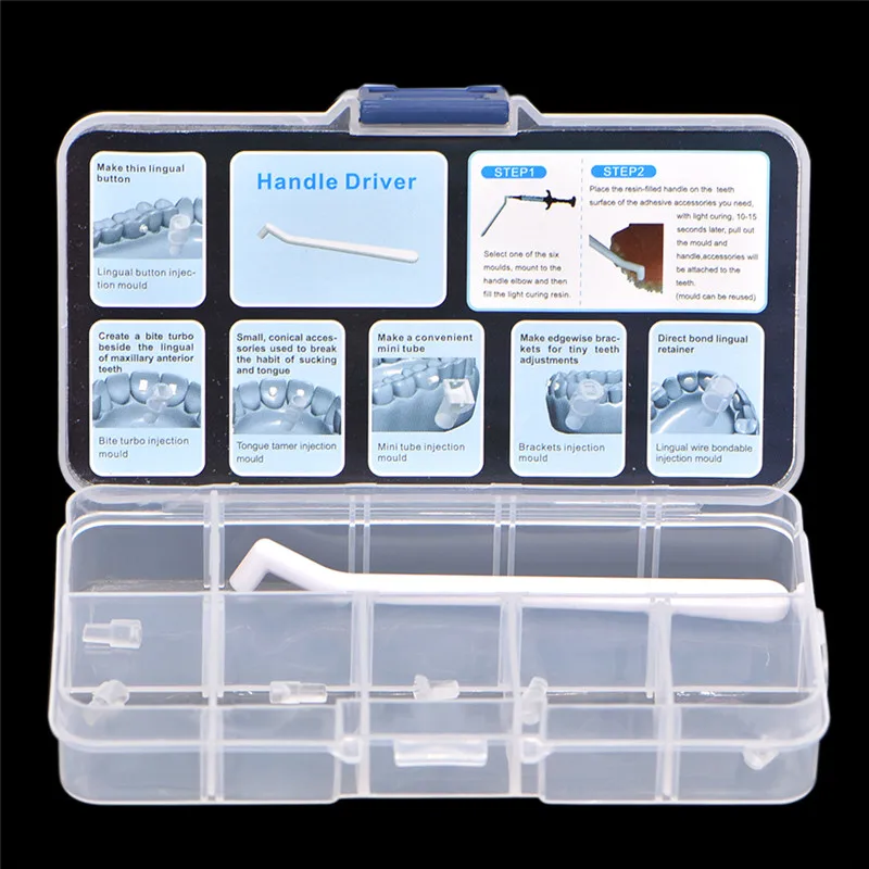 1 Set Orthodontic Accessories Injection Mould Dental Mini Lingual Button Mini Tube Brackets Mould for Making Tongue Buckle
