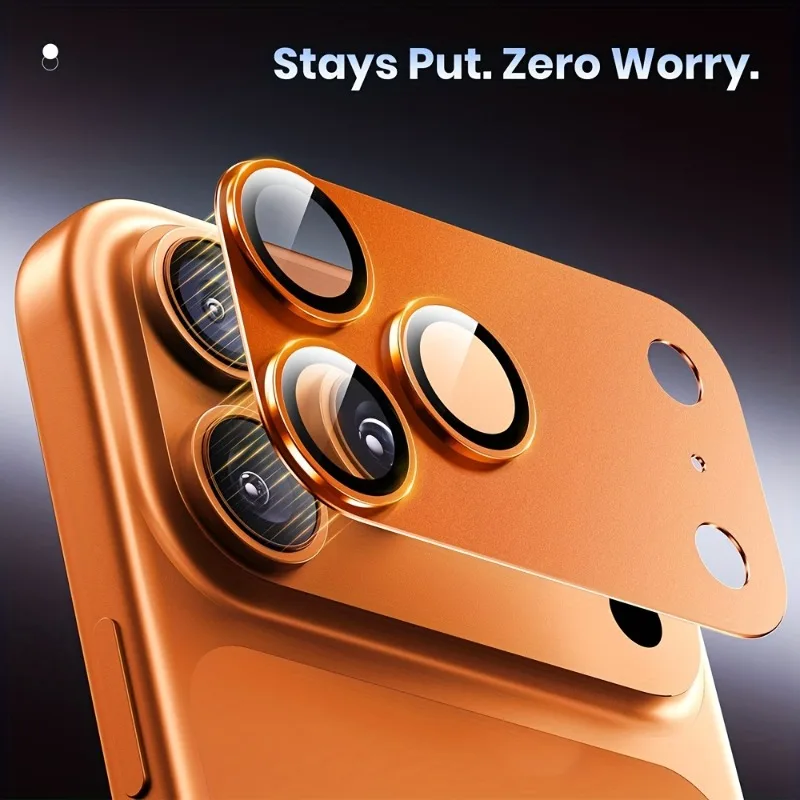 1pc Protective Film for iPhone 17 18 Pro Max For iPhone 17 18 Pro/17 Air DUO Full Coverage Camera Lens Protection Metal Frame
