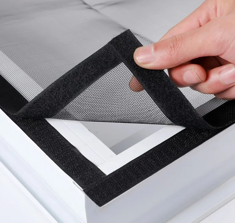Black Window Mosquito Net Self-adhesive Anti-mosquito Window Screens Mesh Anti Insect Air Tulle Invisible Mosquitoes And Flies
