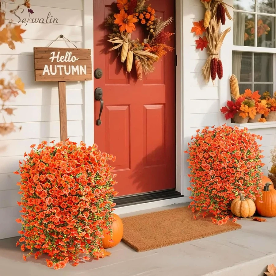 1/2Pcs Artificial Flowers Vine Morning Glory Wedding Bridal Home Room Table Festival Decor Outdoor Yard Garden Arch DIY Gift Box