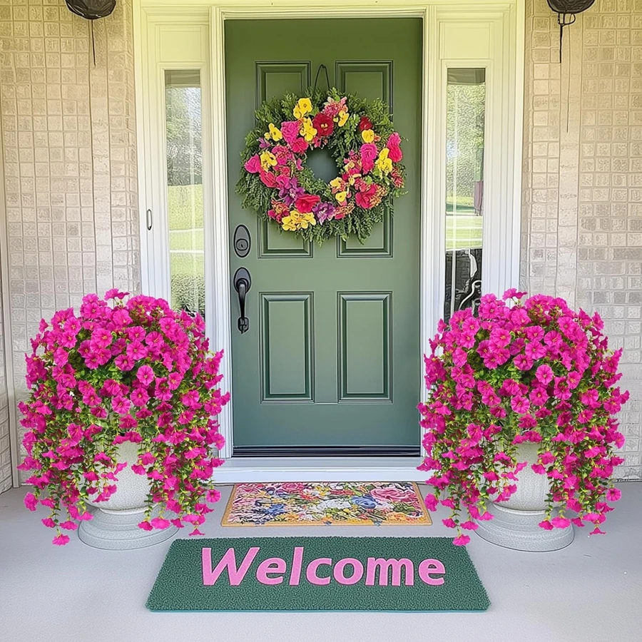 1/2Pcs Artificial Flowers Vine Morning Glory Wedding Bridal Home Room Table Festival Decor Outdoor Yard Garden Arch DIY Gift Box
