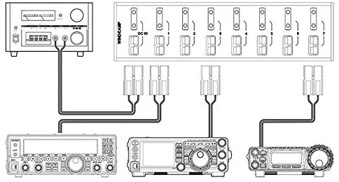 WINDCAMP AP8/AP8S 40A Connector Power Splitter Distributor for Radio Room Car Compatible with Andersn Adapter