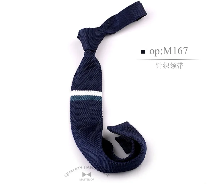 Men's Knitted Knit Leisure Striped Tie Classic Plain Corner Neck Ties For Men Skinny 5cm Normal Necktie Woven Designer Cravat