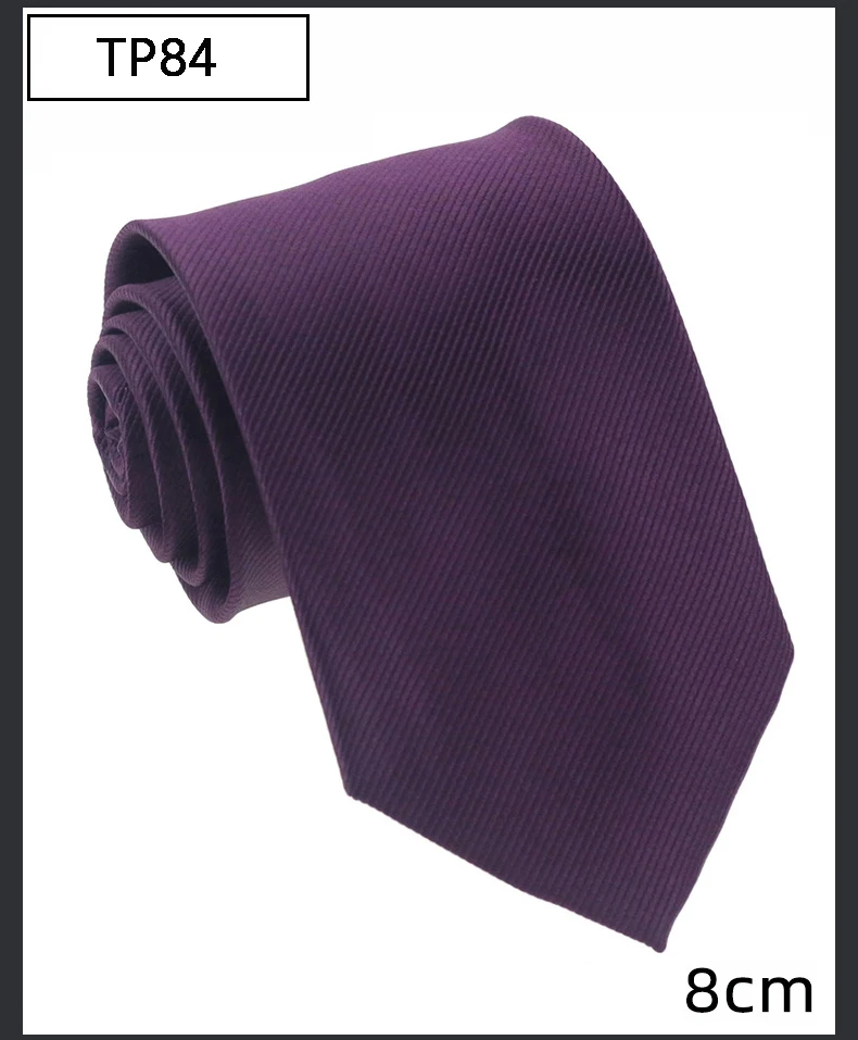 Classic Business Necktie Collar Men Women Quality Stripe Ties Scarves Deep Purple Waterproof British Style Mens Neck Ties Color