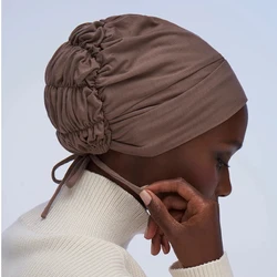 2022 New Print African Headtie Turban Cap Soft Stretch Twisted Pleated Beanie Head Wrap for Women Chemo Bonnet