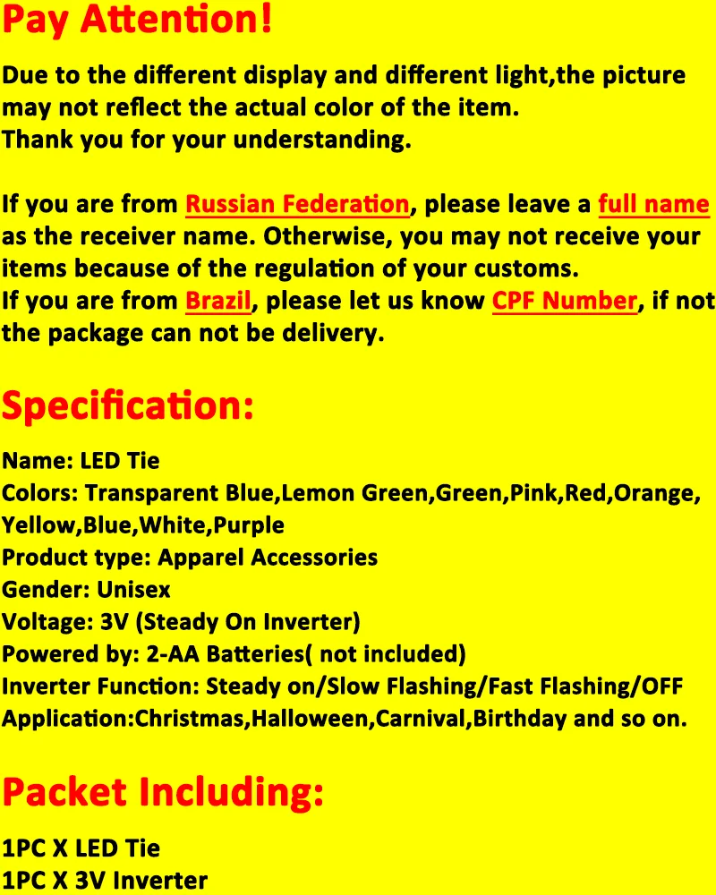 Flashing Neon Light LED Tie Halloween Christmas Dance Supplies Wedding Performance Decoration Luminous EL Wire Necktie