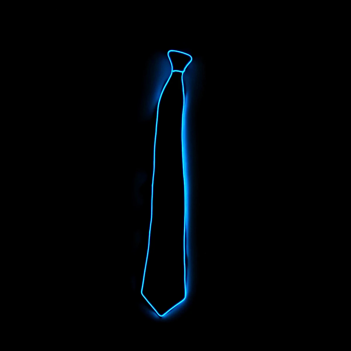 Flashing Neon Light LED Tie Halloween Christmas Dance Supplies Wedding Performance Decoration Luminous EL Wire Necktie