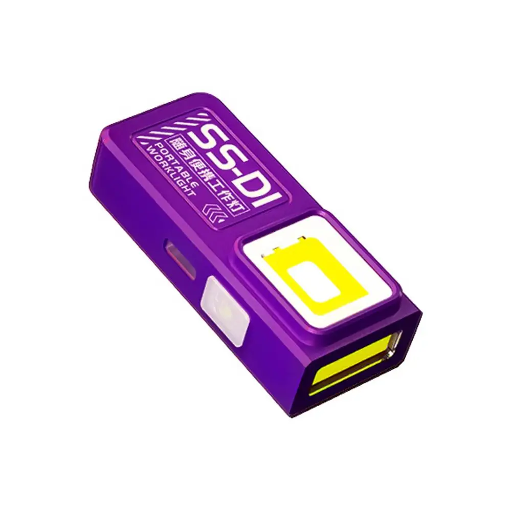 Portable Mini COB LED Flashlight Rechargeable Powerful Work Light with Clip Magnet Waterproof EDC Camping Walking Pocket Lamp